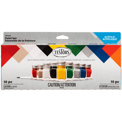 Testors Acrylic 9 Piece Value Paint Set