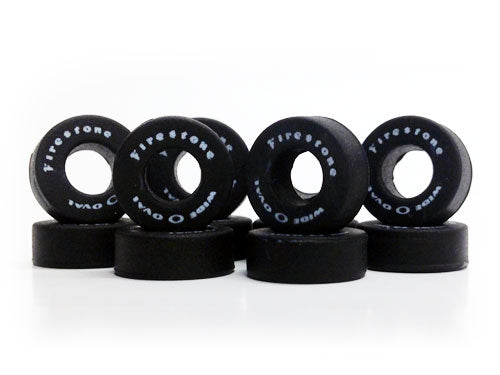 Auto World Thunderjet Slot Car Front Tires (FIRESTONE) (12) HO Scale