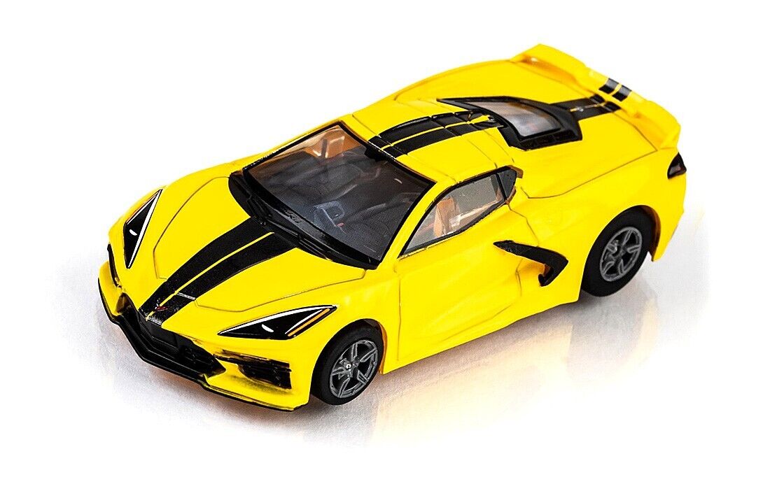 AFX Corvette C8 Accelerated Yellow HO Scale Slot Car
