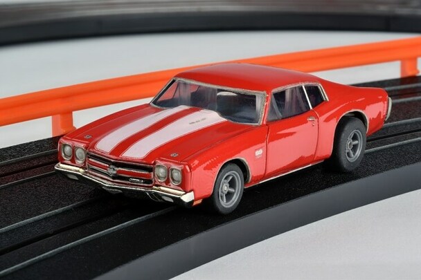 AFX 1970 Chevelle 454 Red HO Scale Slot Car