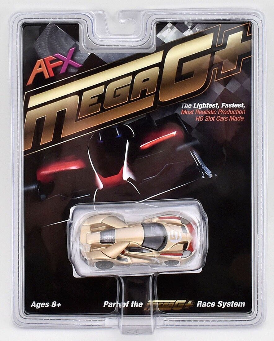 AFX/Racemasters Ford GT Heritage #5 Gold HO Scale Slot Car - Holman Moody Tribute Edition