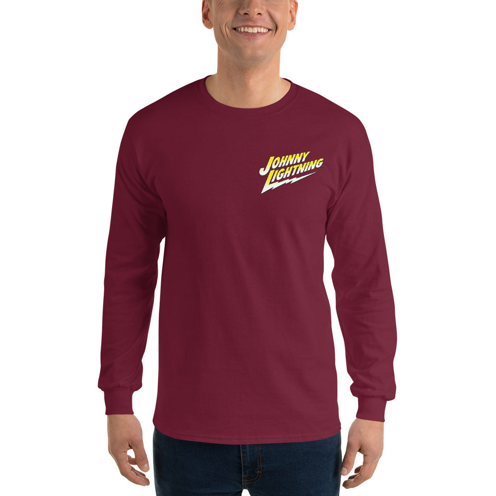 JOHNNY LIGHTNING LOGO PRINTED LONG-SLEEVED T-SHIRT (FRONT JOHNNY LIGHTNING LOGO PRINTED LONG-SLEEVED T-SHIRT (FRONT