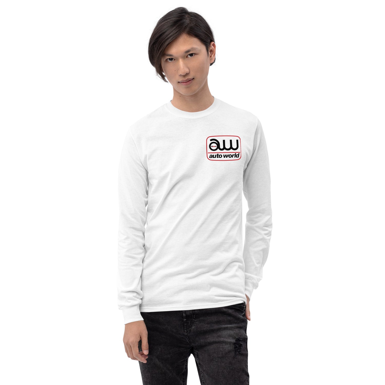 AUTO WORLD LOGO PRINTED LONG-SLEEVED T-SHIRT (FRONT)