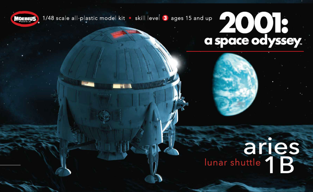 Moebius Aries 1B Lunar Shuttle 1/48 Scale Model Kit