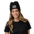 AUTO WORLD LOGO PRINTED RIBBED KNIT BEANIE