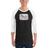 AUTO WORLD LOGO PRINTED T-SHIRT (FRONT) 3/4 Sleeve Raglan Shirt