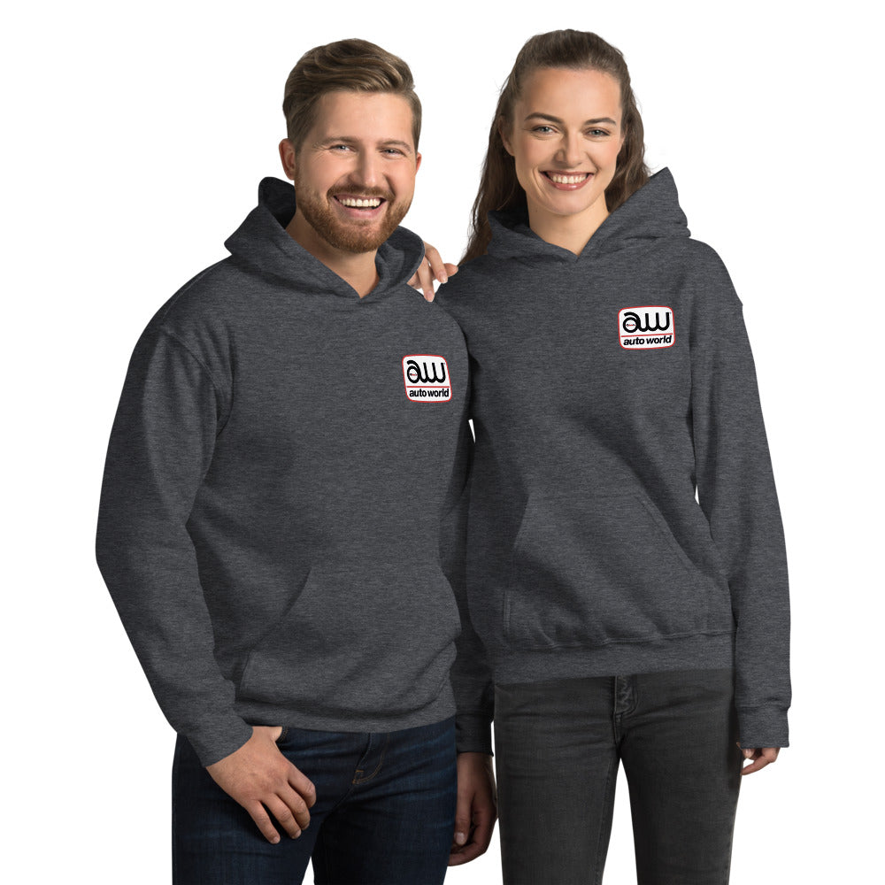 Auto World (Front and Back) Logo Hoodie