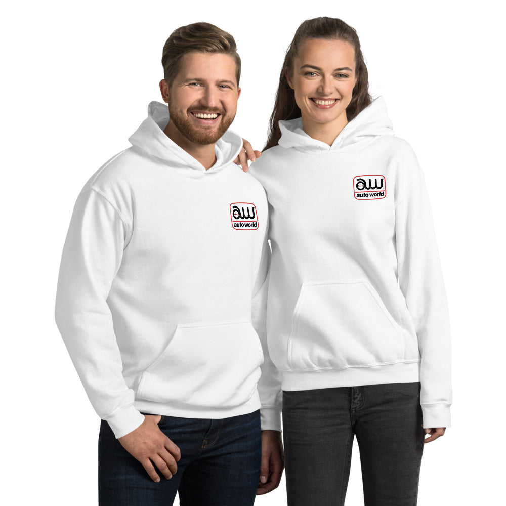 Auto World (Front and Back) Logo Hoodie